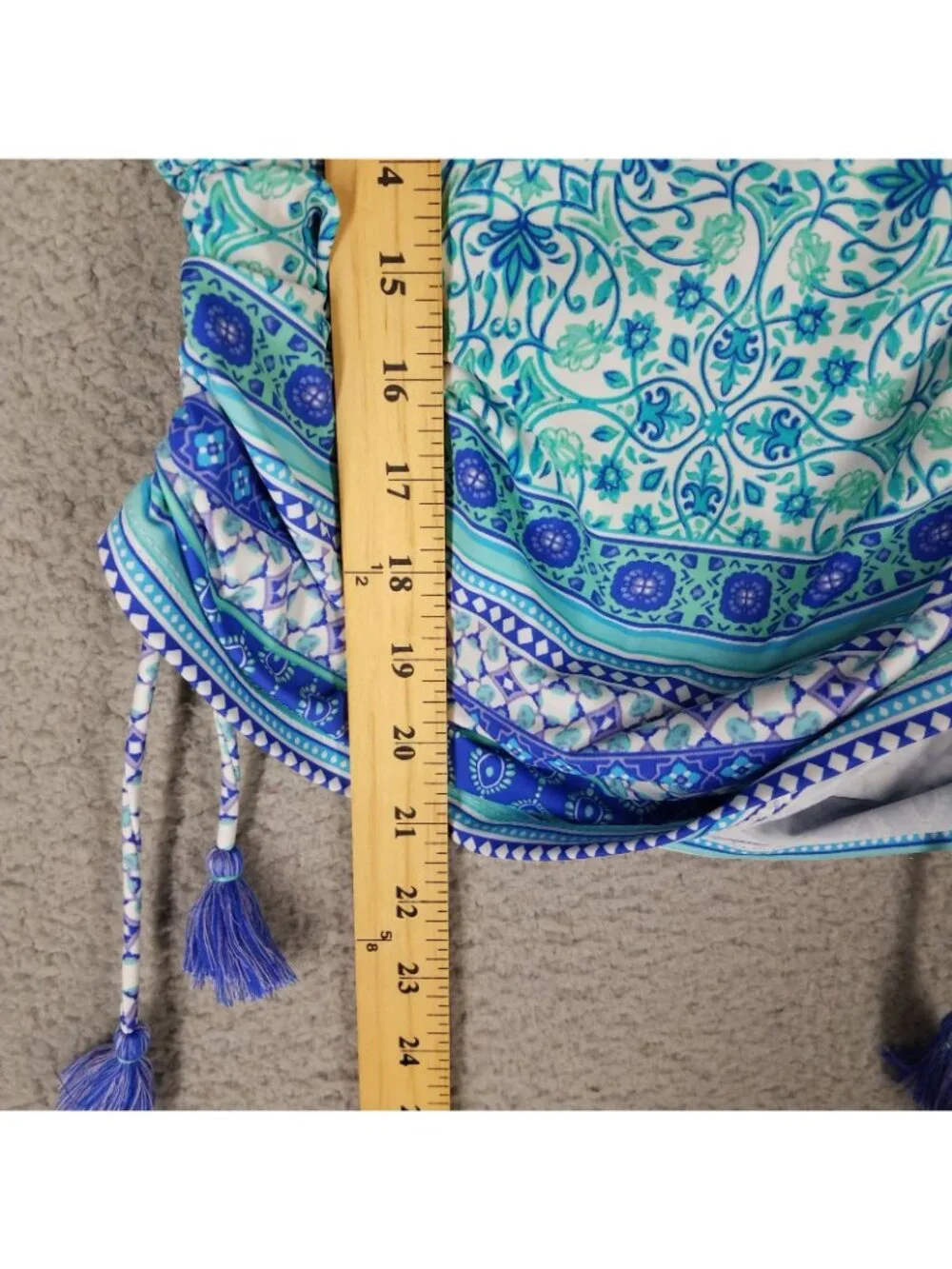 Cabana Life Rashgaurd Girl's Youth 14 Swim Paisley Floral Sun Protection Beach